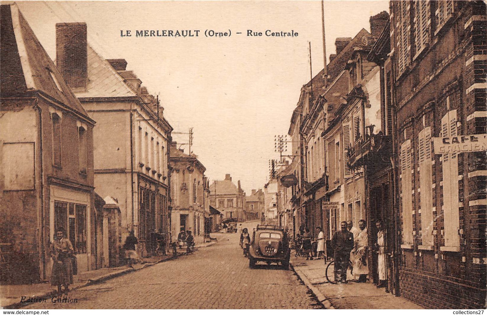 61-LE MERLERAULT- RUE CENTRAL - Le Merlerault