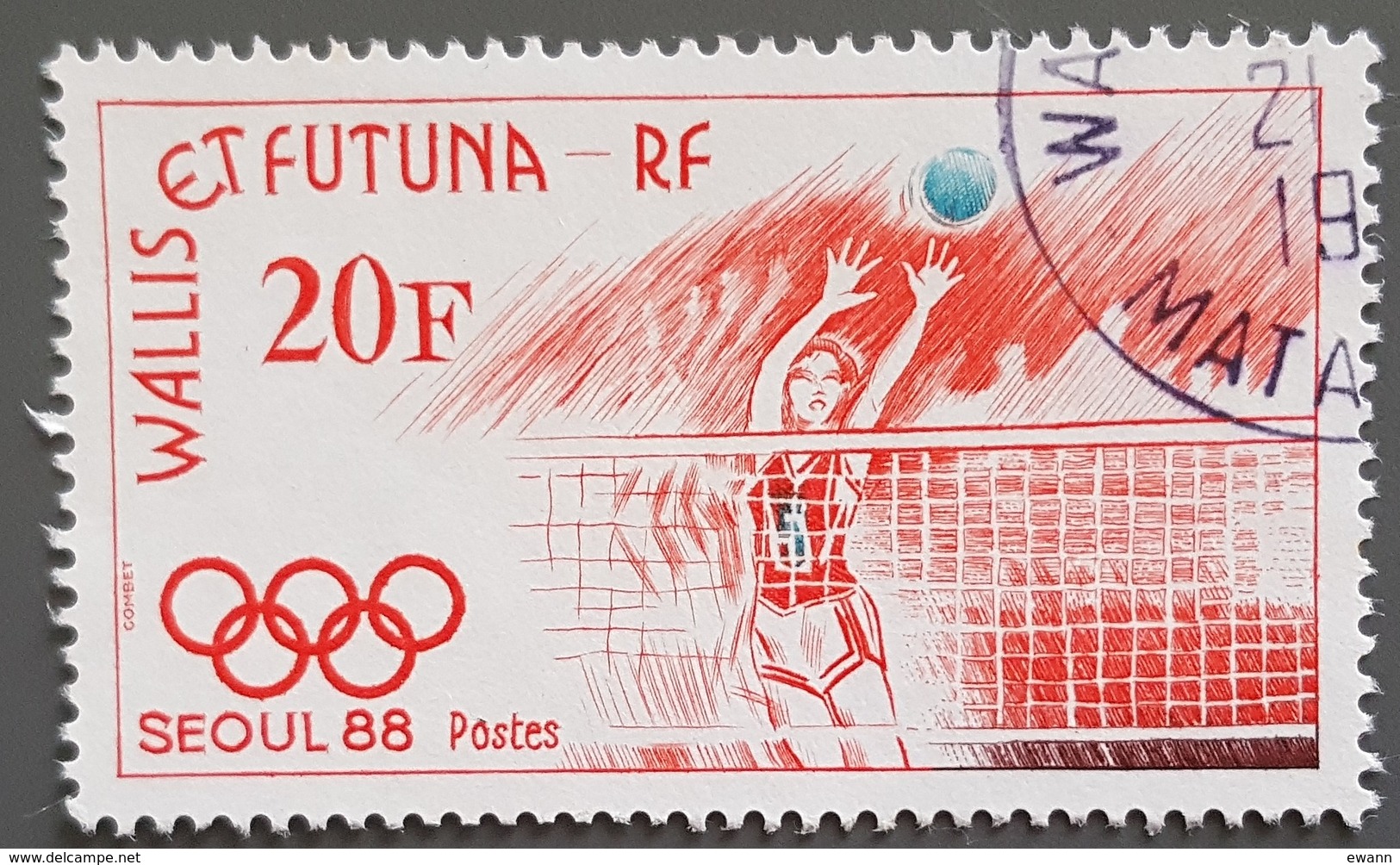 Wallis Et Futuna - YT N°379 - Jeux Olympiques De Séoul / Volley Ball Féminin - 1988 - Oblitéré - Oblitérés