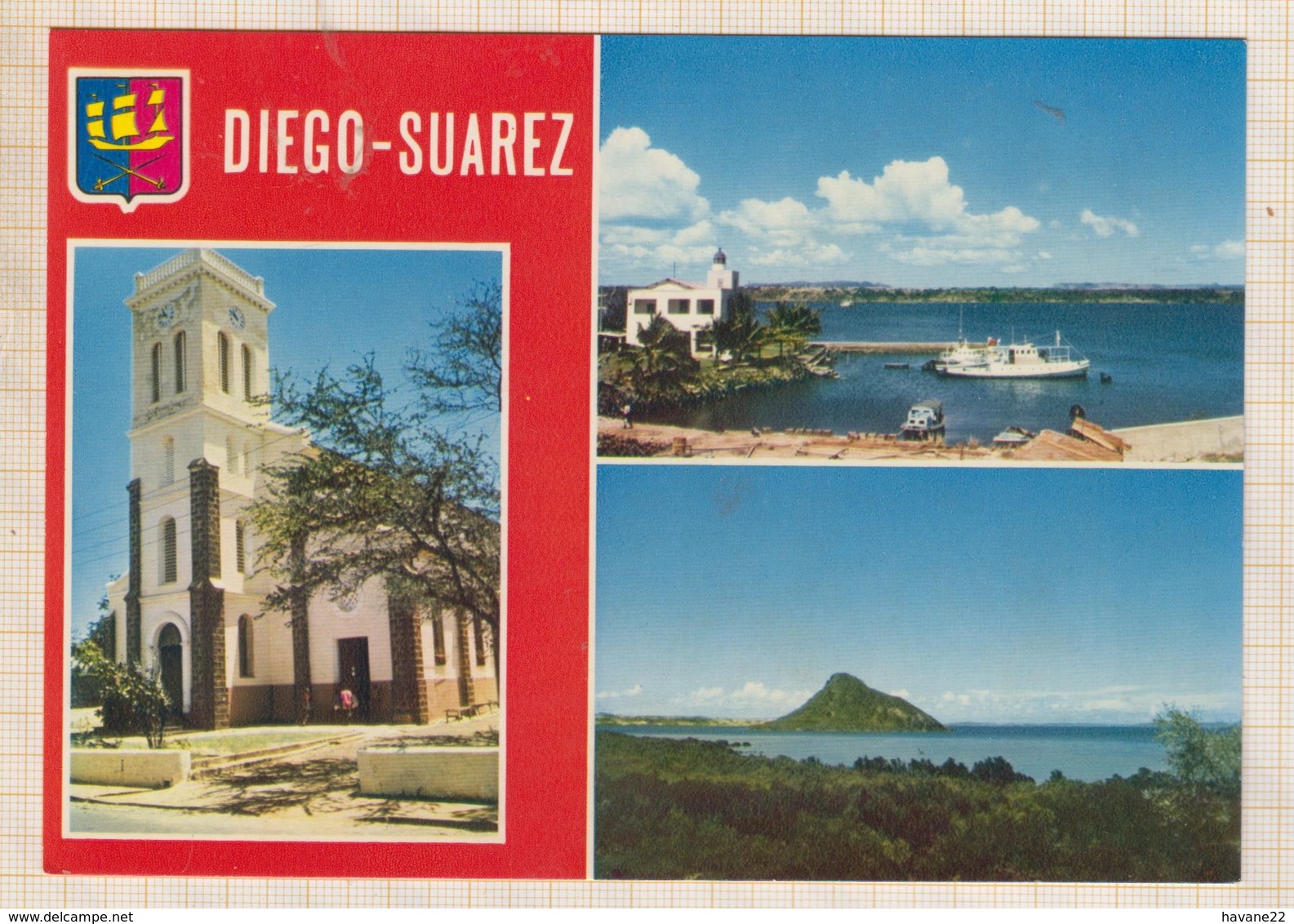 9AL912 MADAGARCAR DIEGO SUAREZ MULTI VUES 2 SCANS - Madagascar