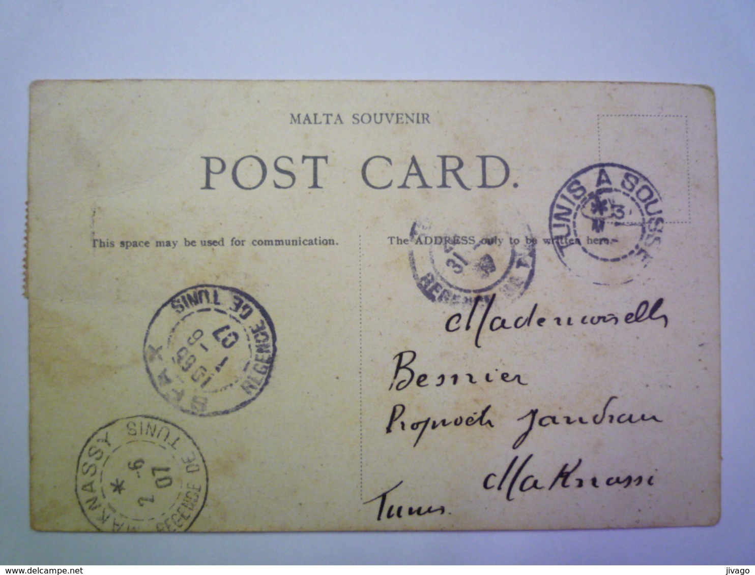 2019 - 1096  MALTE  :  Maltese BOATS   1907   - Malta