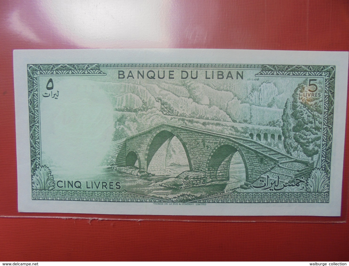 LIBAN 5 LIVRES 1964-86 PEU CIRCULER/NEUF - Liban