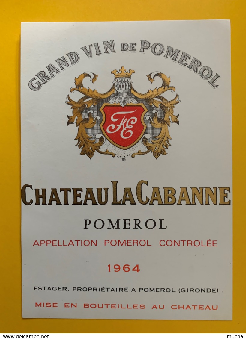 10219 - Château La Cabanne 1964 Pomerol - Bordeaux