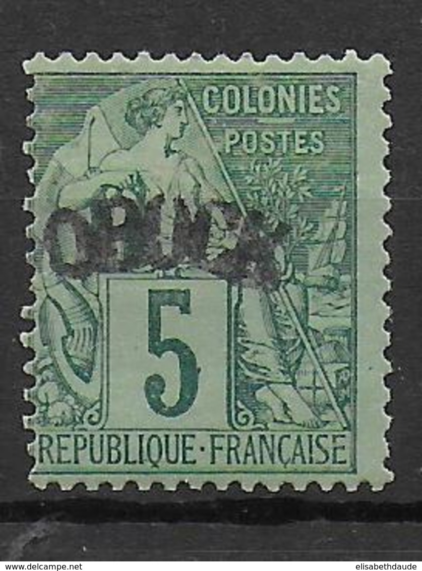 OBOCK - YVERT N° 4 * MH - SIGNE SCHELLER - COTE = 45 EUR. - Unused Stamps