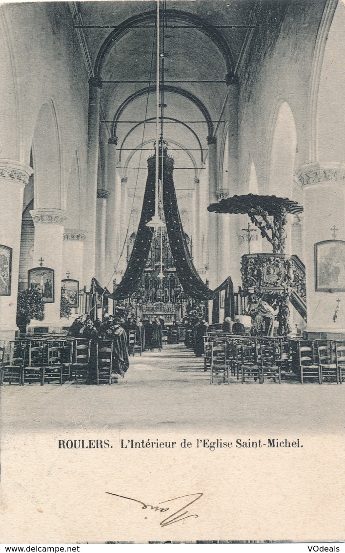 CPA - Belgique - Roeselare - Roulers - L'intérieur De L'Eglise Saint-Michel - Roeselare