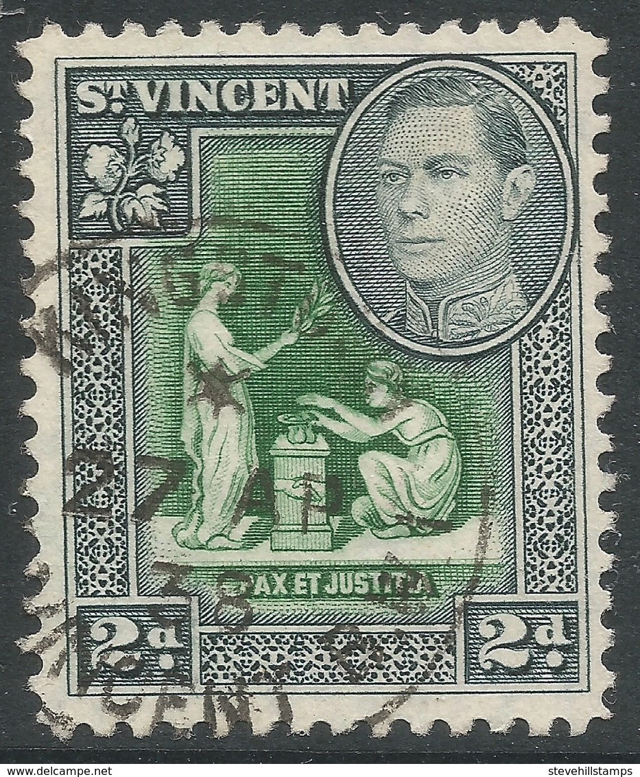 St Vincent. 1938-47 KGVI. 2d Used. SG 152 - St.Vincent (...-1979)