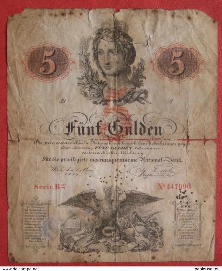 5 Gulden 1859 (WPM A88) - Oesterreich