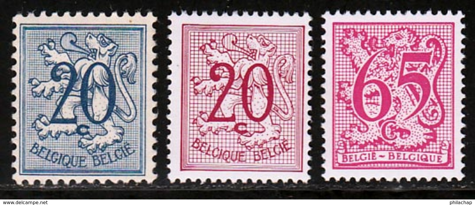 Belgique 1951 Yvert 841 - 851 - 1974 ** TB - Neufs