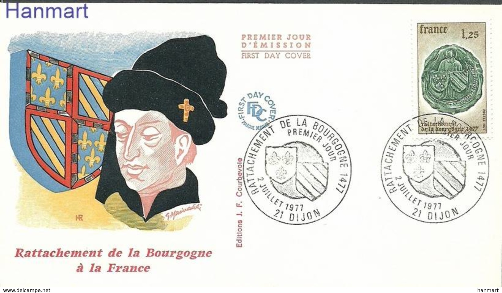 France 1977 Mi 2039 FDC ( FDC ZE1 FRN2039 ) - Timbres