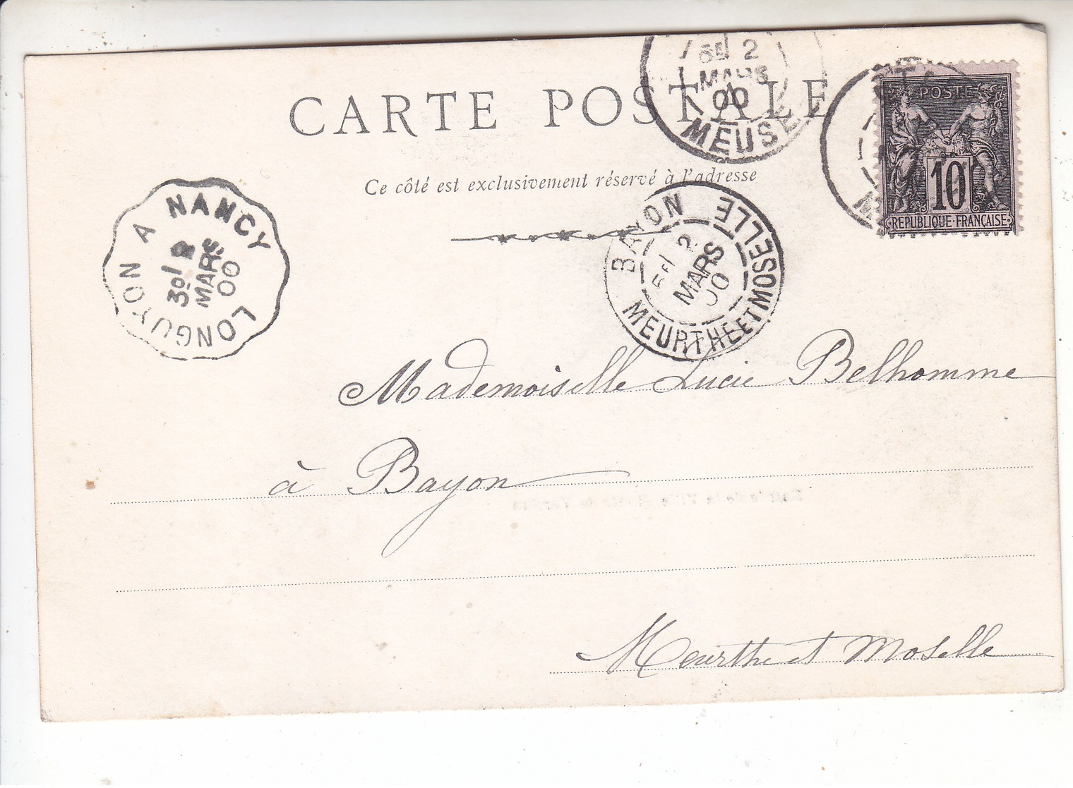 SP- 55 - ETAIN -  Entree De La Ville - Route De Verdun - Precurseur - Timbre - Cachet - 1900 - Etain