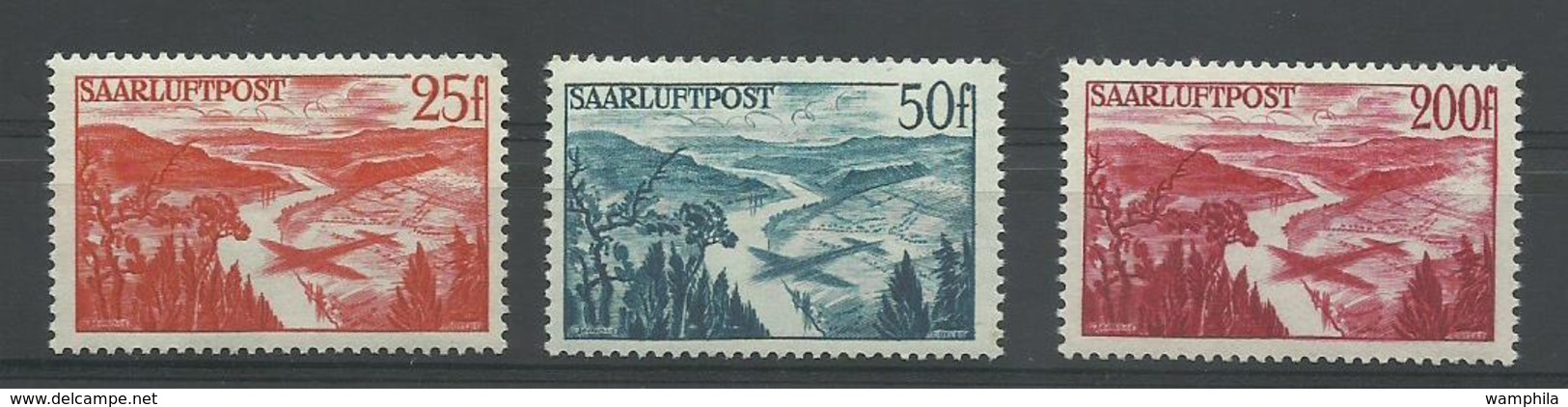 Sarre, P. A. N° 9/11 Neufs **  Cote YT 53€ - Airmail