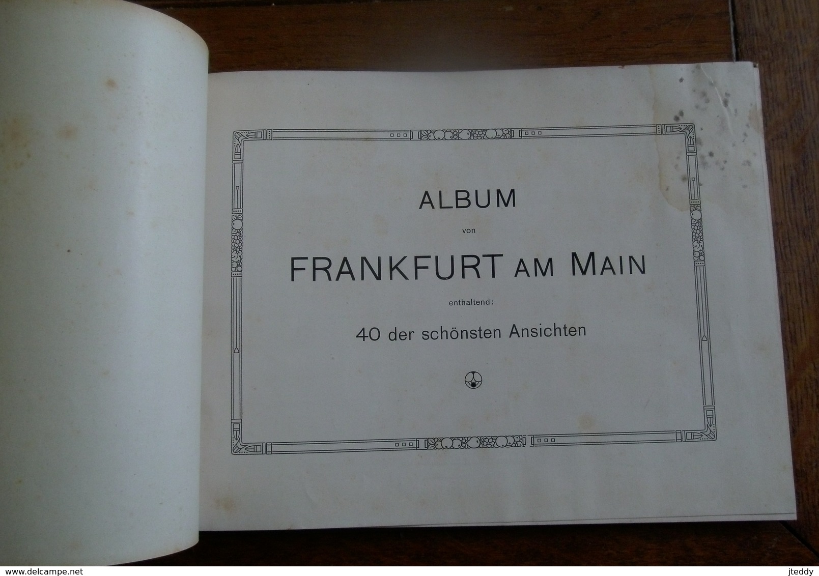 Oude Album Rond 1900 FRANKFURT  AM  MAIN - Frankfurt A. Main