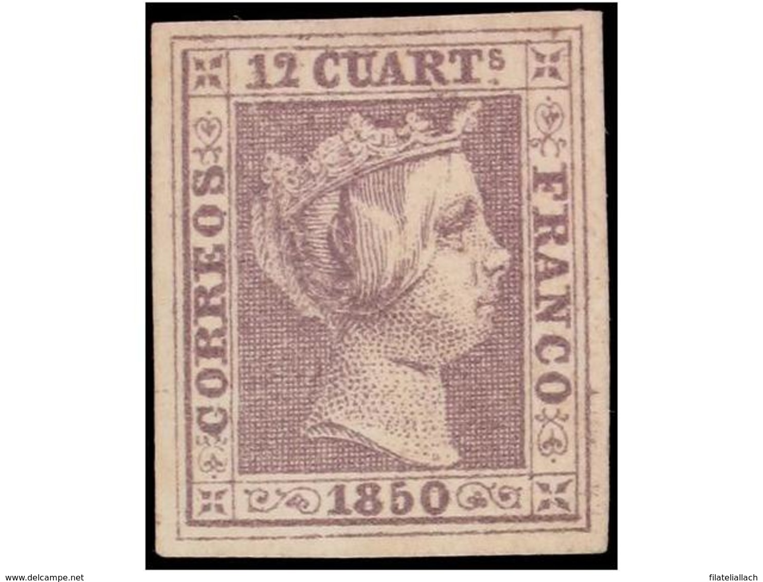 SPAIN: ISABEL II. 1850-65. IMPERF. ISSUES - Andere & Zonder Classificatie