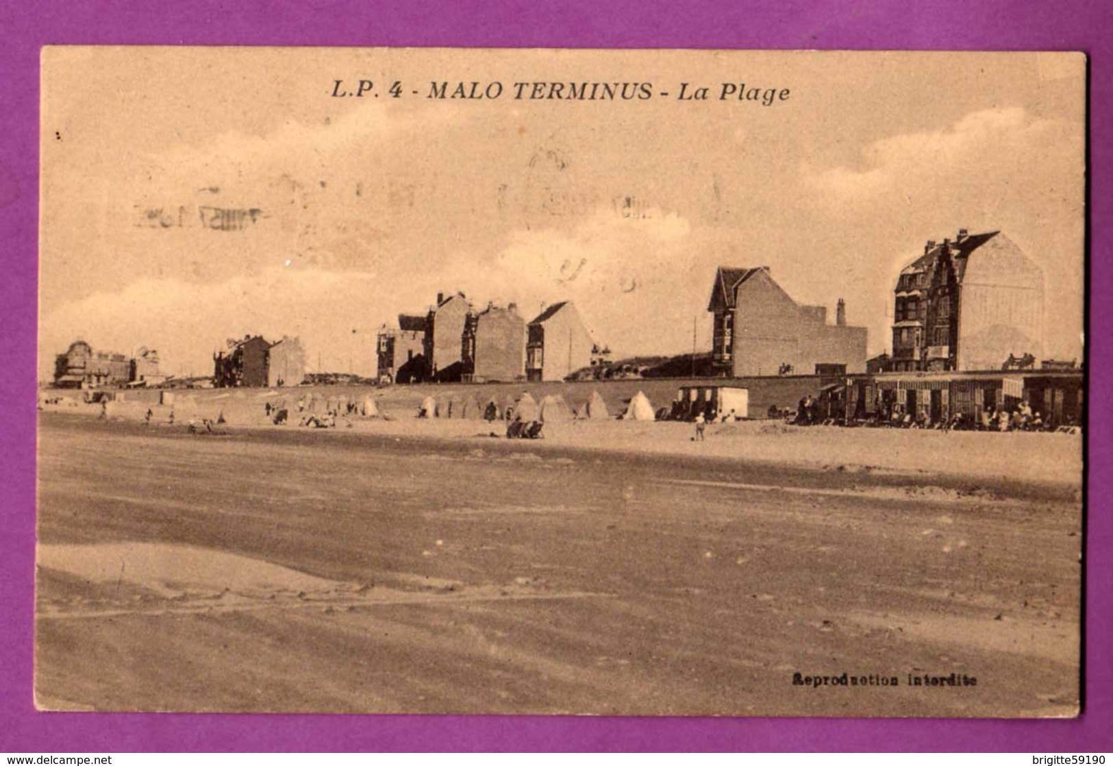 CPA - 59 -  DUNKERQUE / MALO TERMINUS - LA PLAGE - Dunkerque