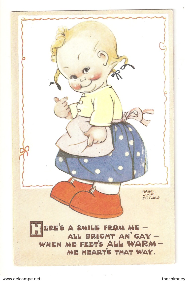 MABEL LUCIE ATTWELL ART DRAWN CARD No.1665 CHILDREN - Attwell, M. L.