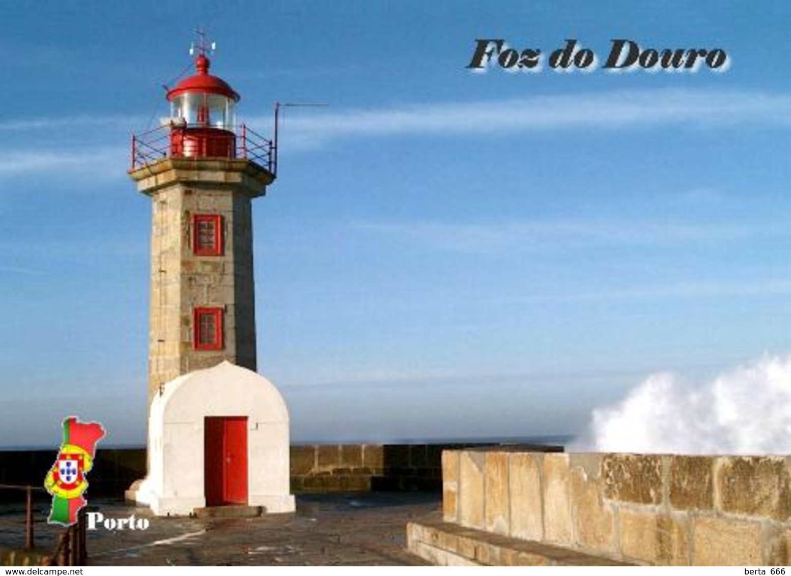 AK Leuchturm Portugal Porto Felgueiras Lighthouse New Postcard - Fari