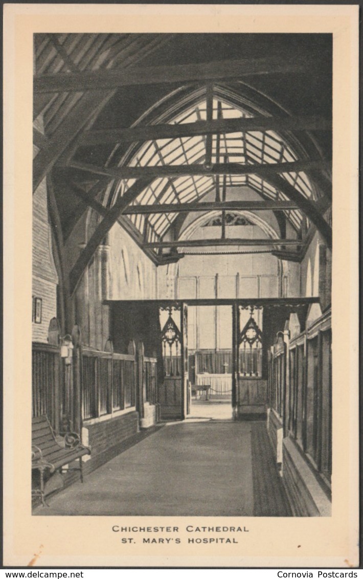 St Mary's Hospital, Chichester Cathedral, Sussex, C.1940 - Tuck's Postcard - Chichester