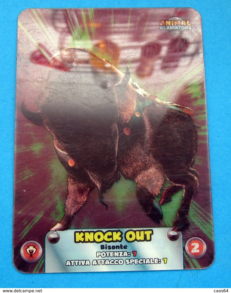 ANIMAL GLADIATORS KNOCK OUT LAMINCARDS EDIBAS - Altri & Non Classificati