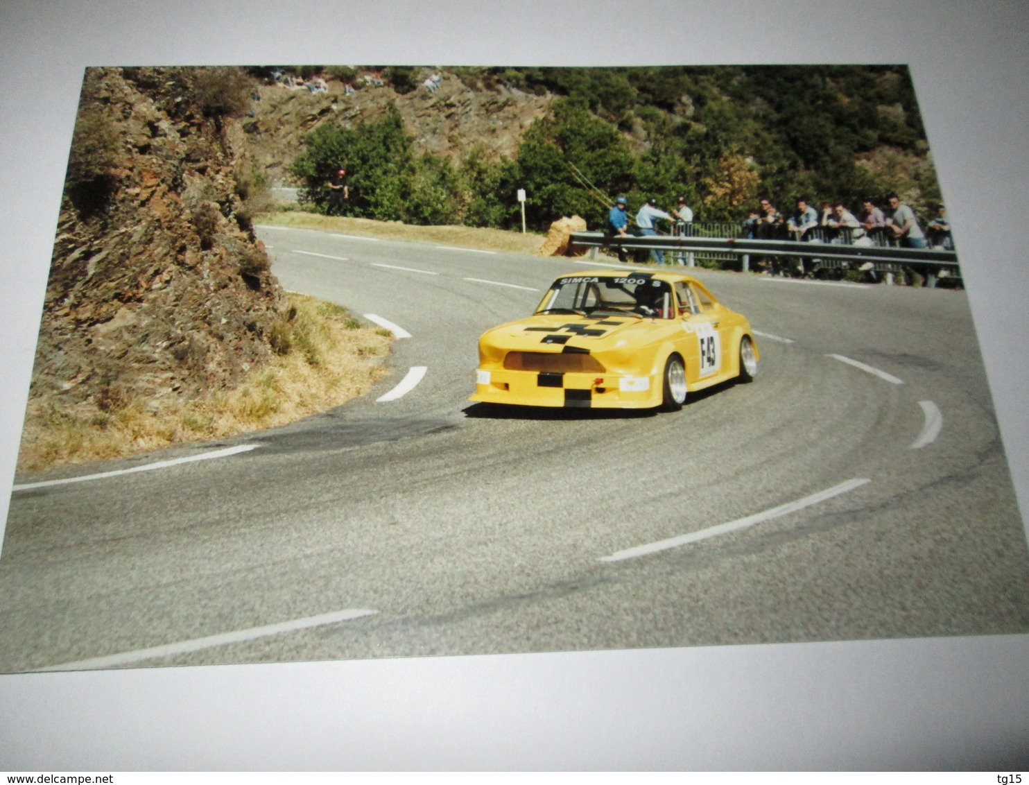 Photo   15x10   SIMCA  1200 S   COURSE DE COTE    COL St  PIERRE  1995 - Automobiles