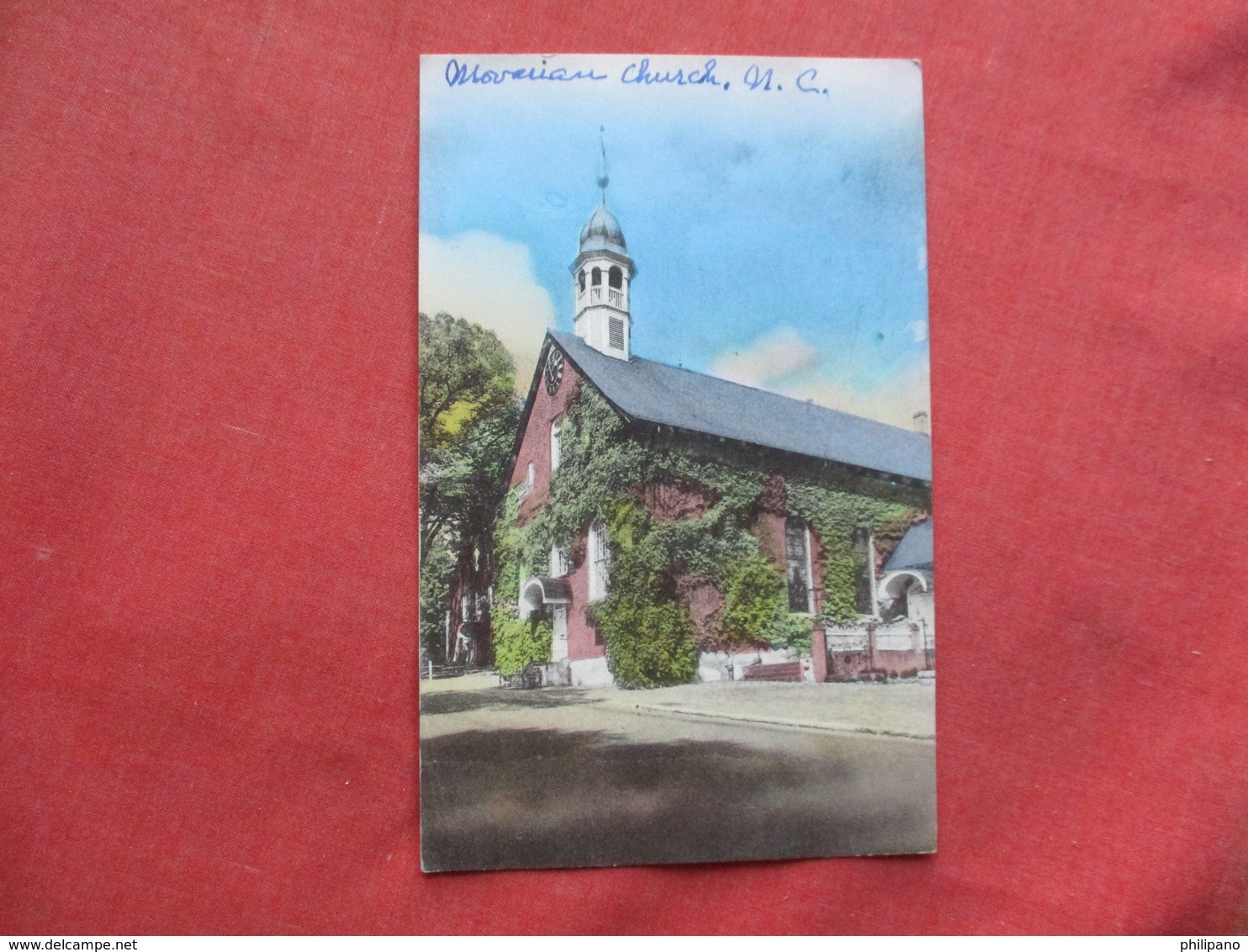 Hand Colored  Moravian Church  North Carolina > Winston Salem  Ref 3258 - Winston Salem