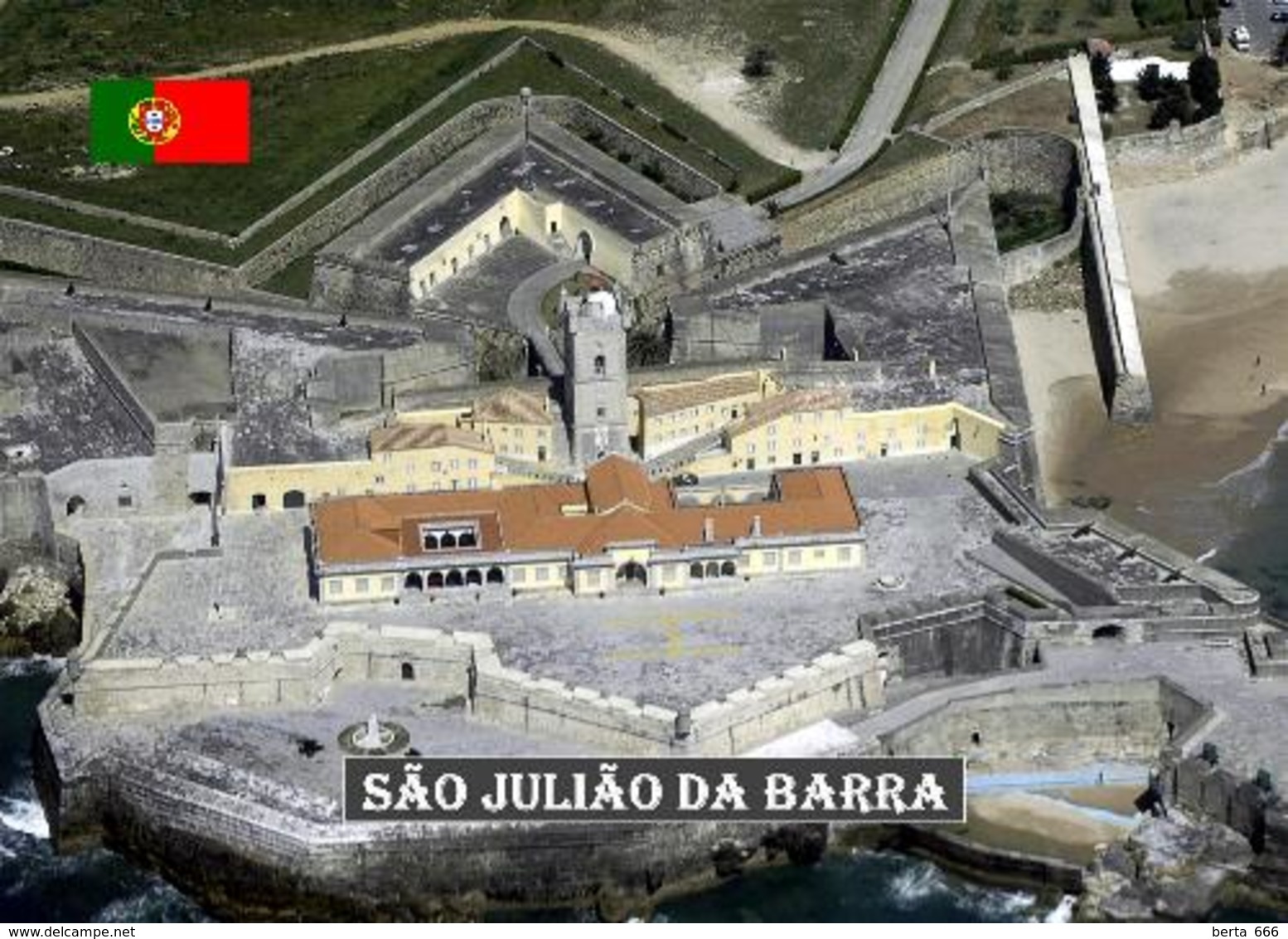 AK Leuchturm Portugal Sao Juliao Da Barra Fortress Lighthouse New Postcard - Phares