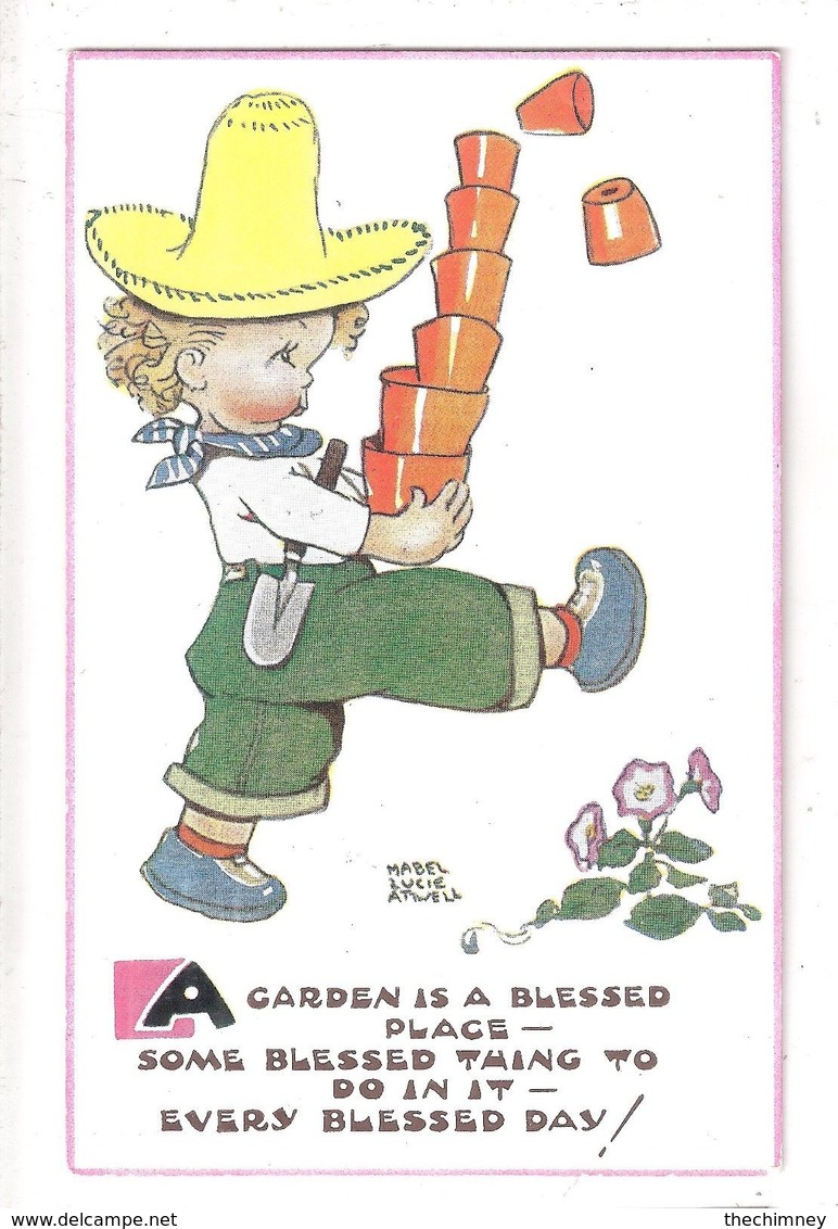 MABEL LUCIE ATTWELL ART DRAWN CARD No.5507 CHILDREN - Attwell, M. L.