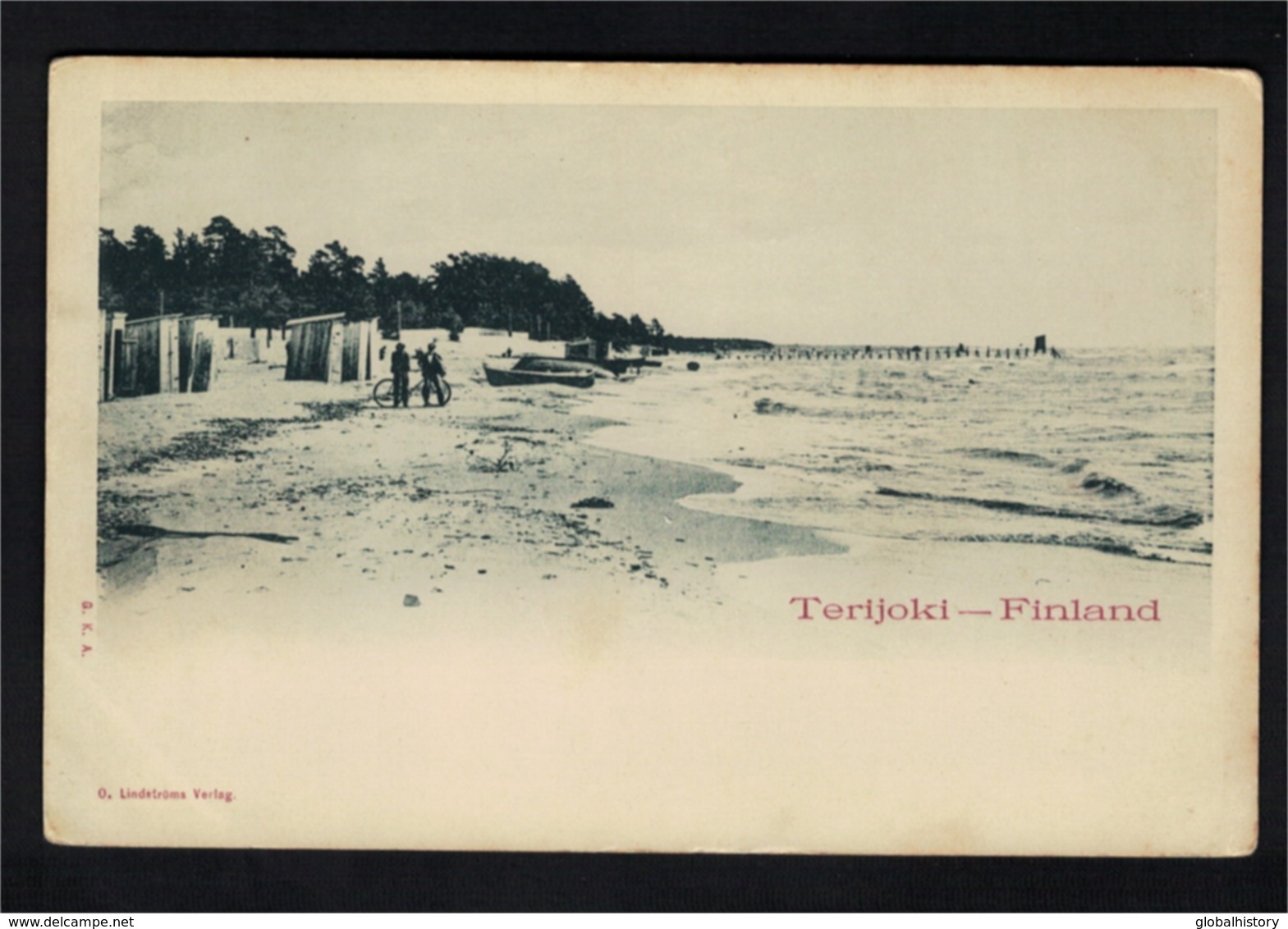 DE1248 - FINLAND - TERIJOKI - VIEW ON THE BEACH AND WOODEN CABINS - Finlande