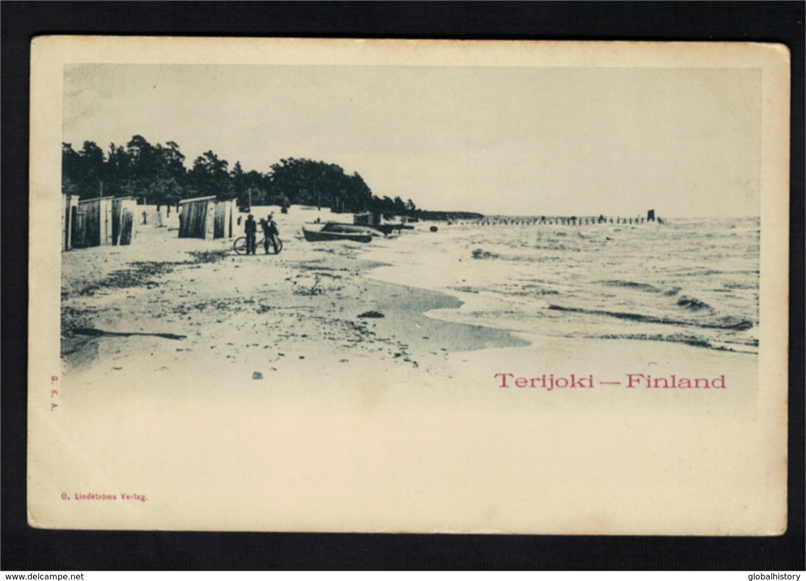 DE1248 - FINLAND - TERIJOKI - VIEW ON THE BEACH AND WOODEN CABINS - Finlandia