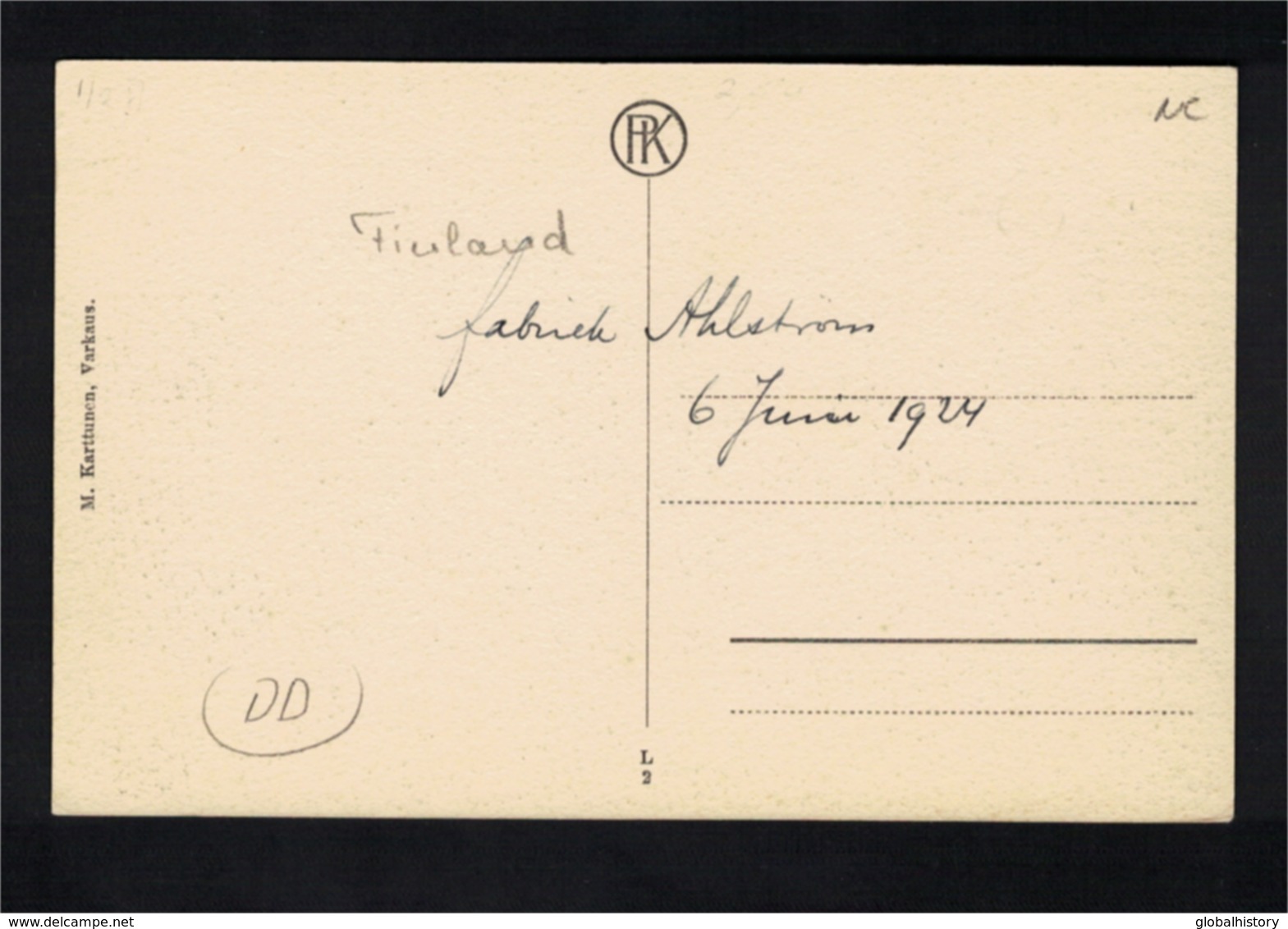 DE1252- FINLAND - VARKAUS - FACTORY 1924 - Finlande