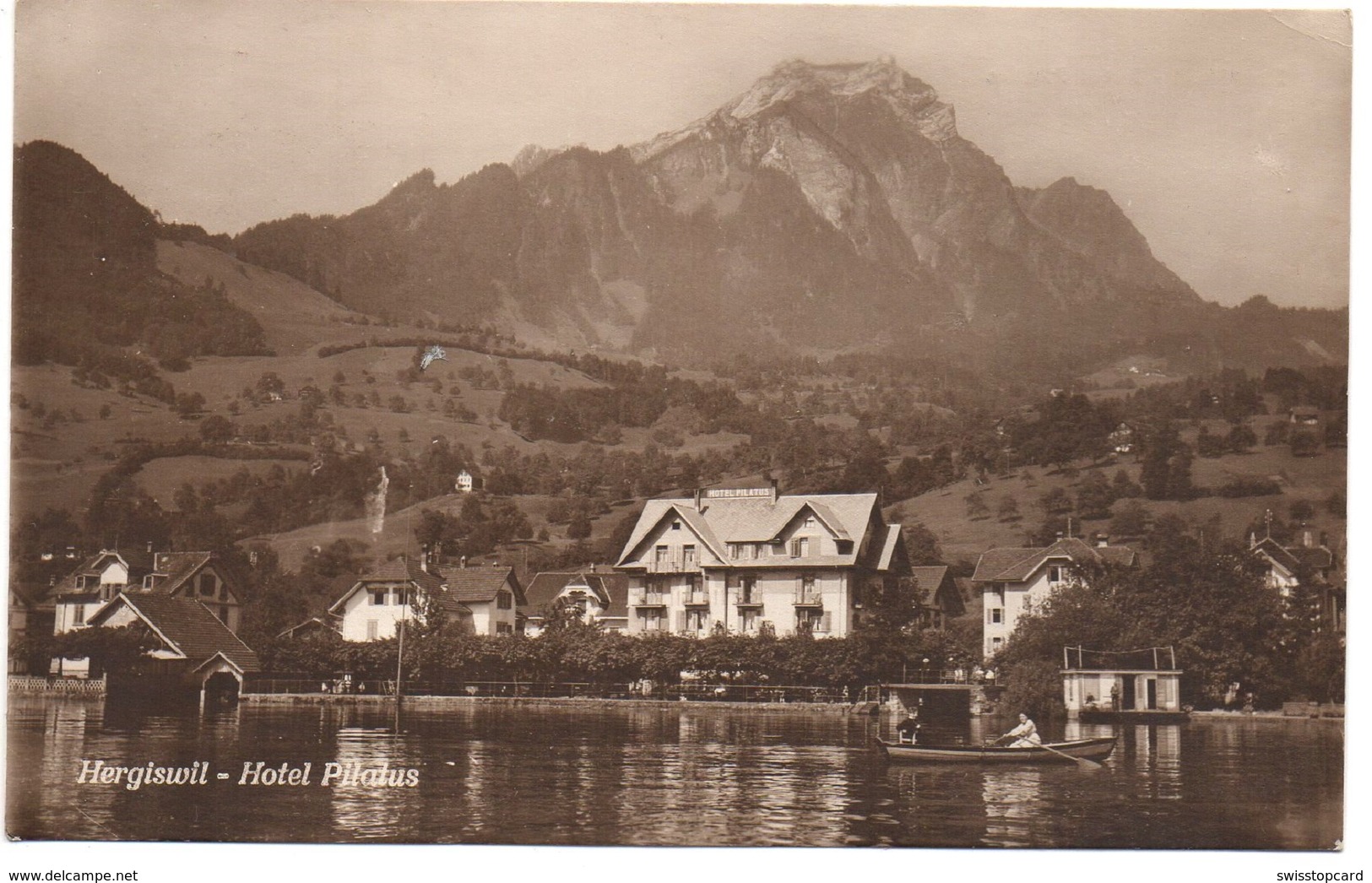 HERGISWIL Hotel Pilatus Ruderboot - Hergiswil