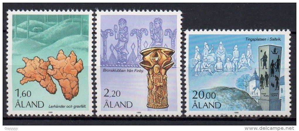 Aland - 1986 - Yvert N° 16 à 18 ** - Aland