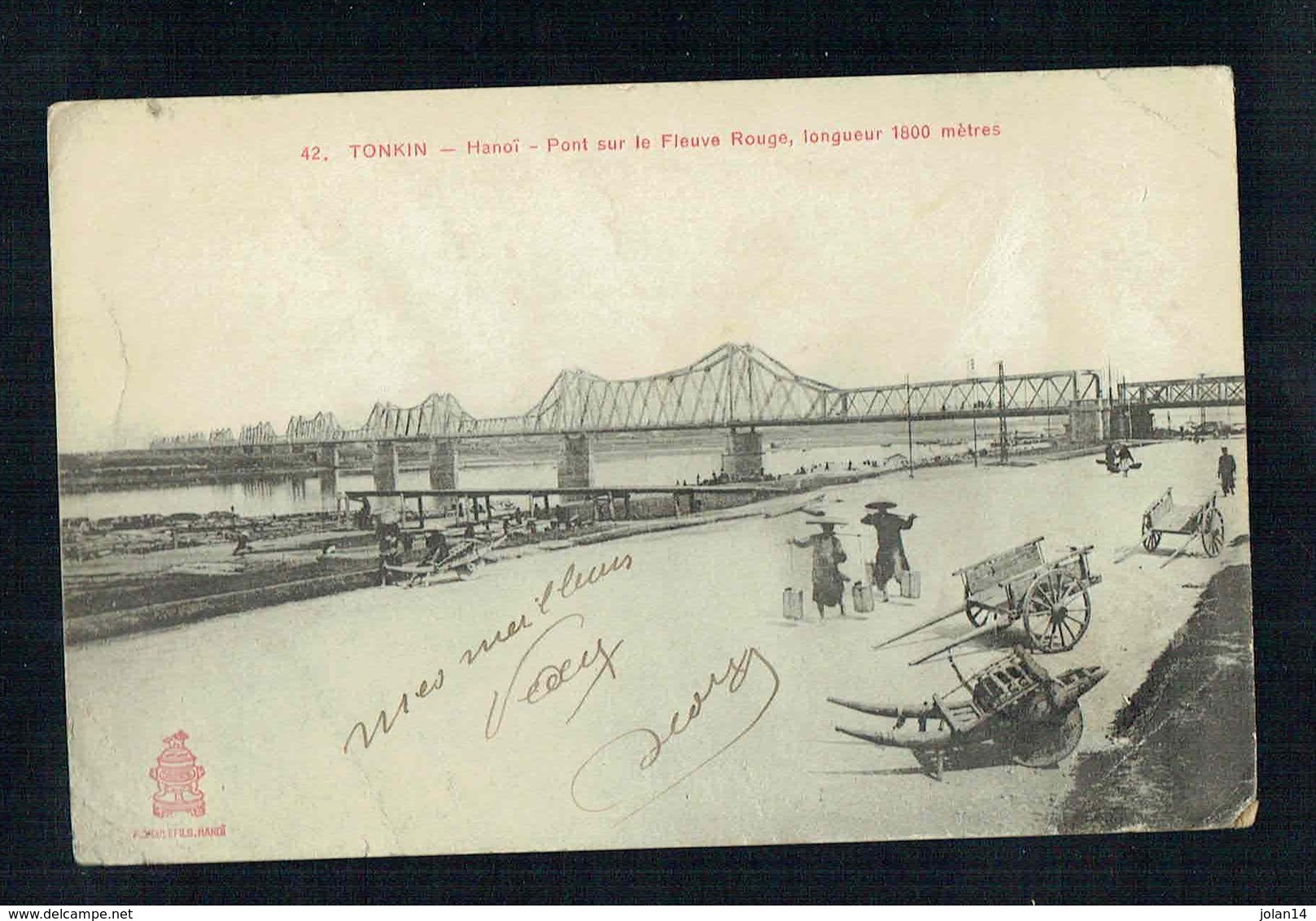 CPA Viet Nam - Tonkin - Hanoï - Pont Sur Le Fleuve Rouge - - Viêt-Nam