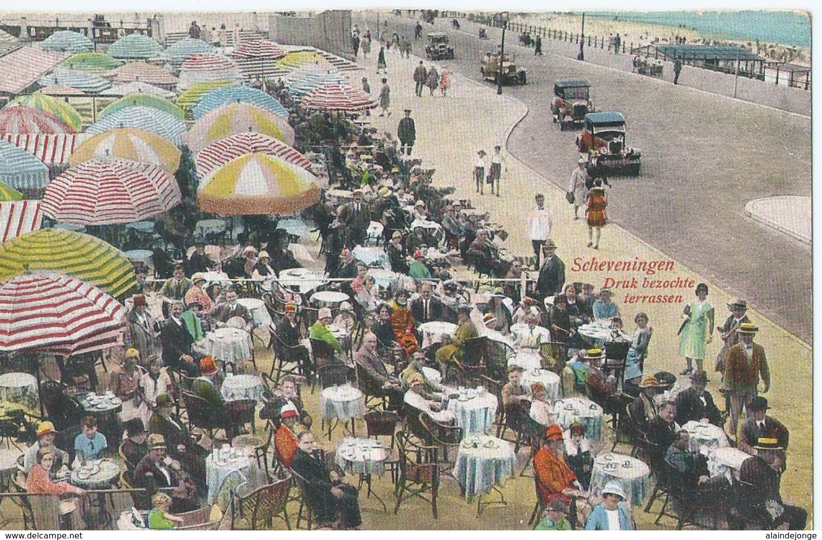 Scheveningen - Druk Bezochte Terrassen - Nadruk Verboden Nr 1129 - 1932 - Scheveningen