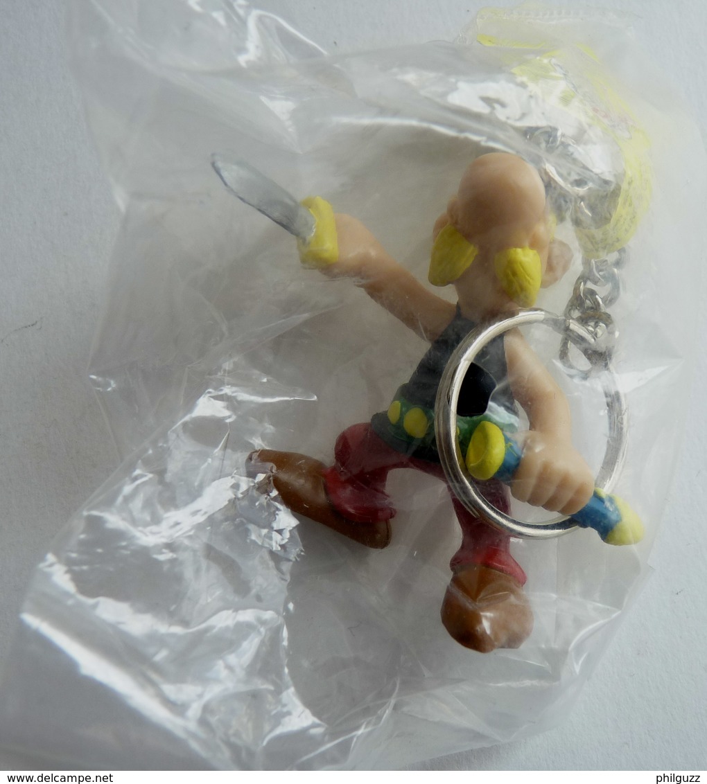 FIGURINE ASTERIX PLASTOY 1997 ASTERIX DEGAINANT Porte Clés TBE NEUF EN SACHET - Asterix & Obelix