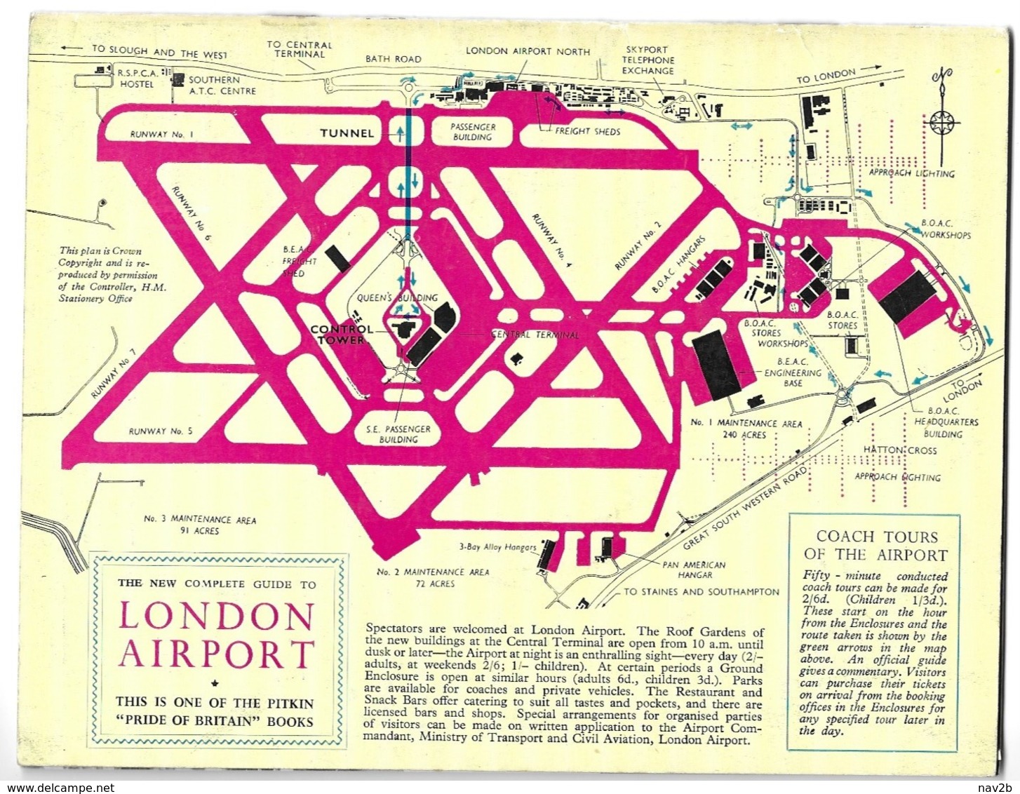 Guide  AEROPORT  DE  LONDRES . 1970 . 34 Pages .( 17 X 23 ) .Parfait . - Autres & Non Classés