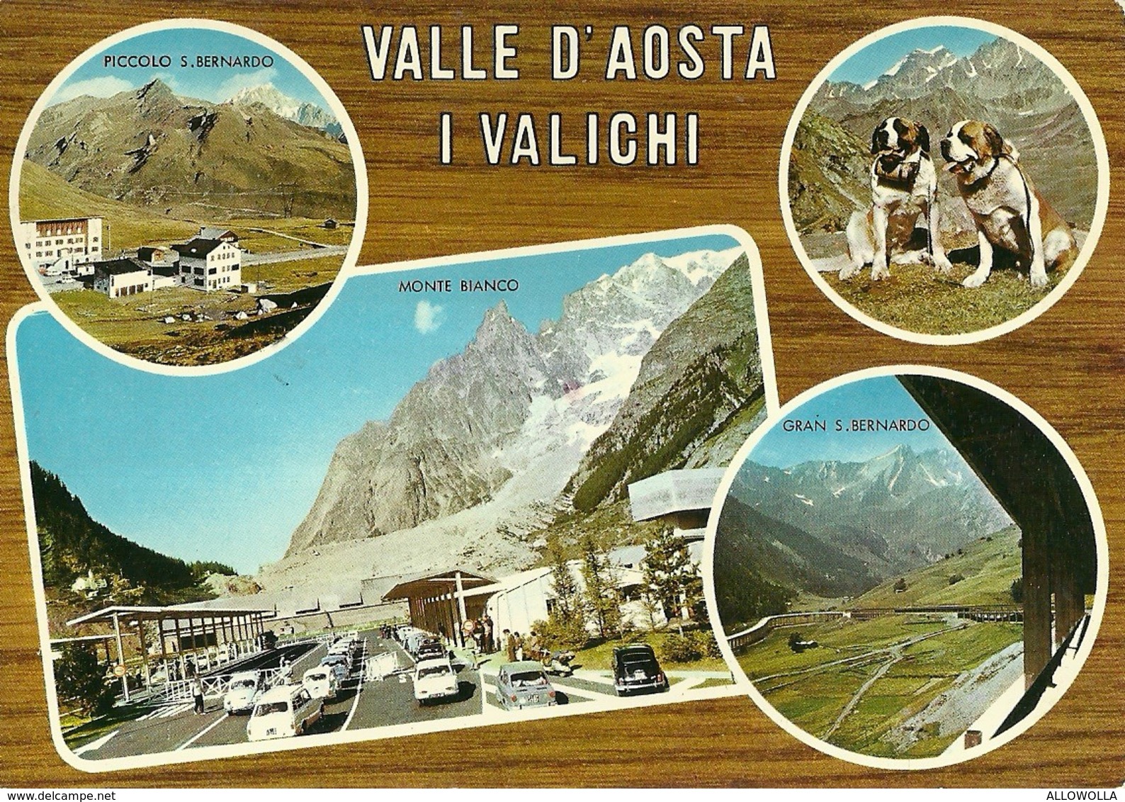 3116 " VALLE D'AOSTA-I VALICHI " 4 VEDUTE CART. POST. ORIG. SPED.1976 - Altri & Non Classificati