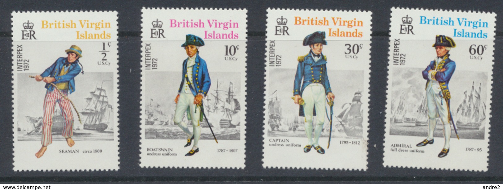 Vierges - British Virgin Islands 1972  Uniformes Militaires *** MNH - Autres & Non Classés