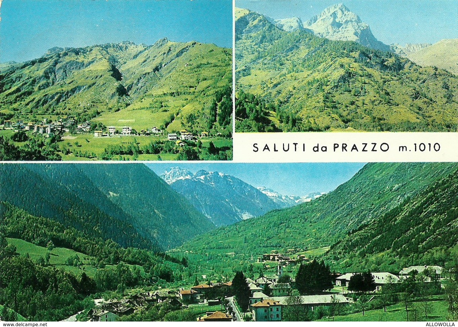 3120 " SALUTI DA PRAZZO M. 1010 " 3 VEDUTE  CART. POST. ORIG. SPED.1971 - Saluti Da.../ Gruss Aus...