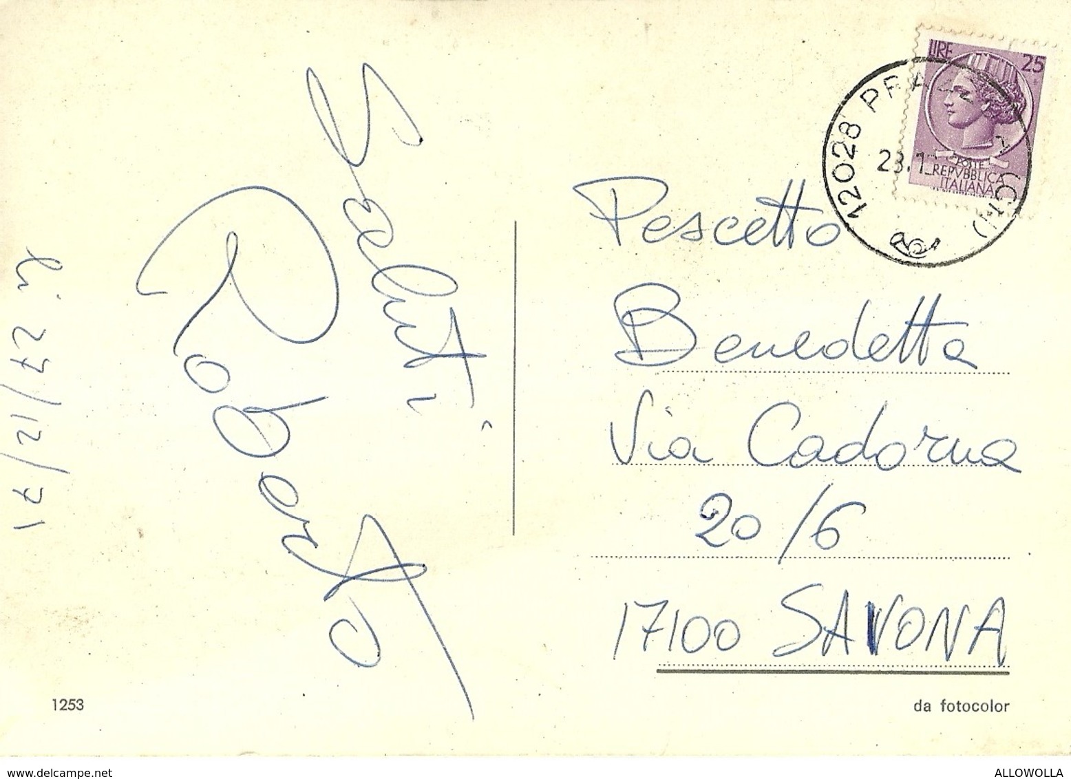 3120 " SALUTI DA PRAZZO M. 1010 " 3 VEDUTE  CART. POST. ORIG. SPED.1971 - Saluti Da.../ Gruss Aus...