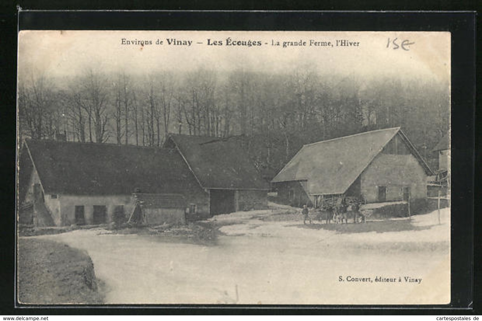 CPA Vinay-Les Ecouges, La Grande Ferne, L`Hiver - Vinay