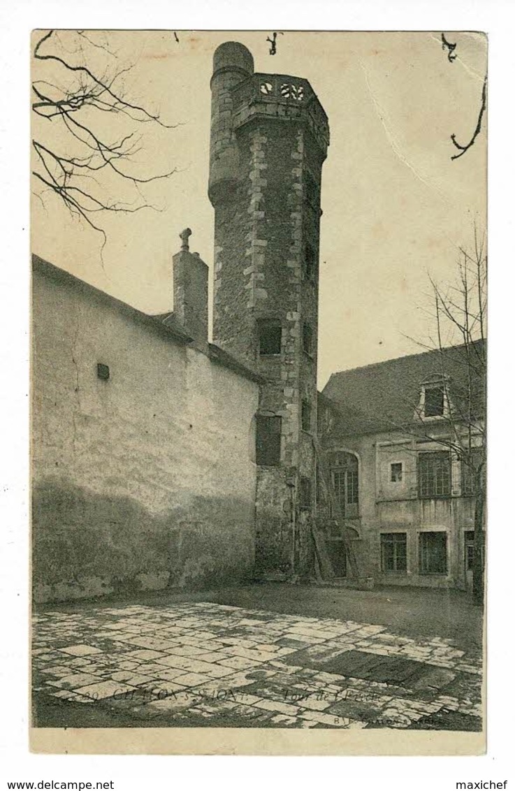 20 - Chalon S Saône - Tour De L'Evéché -  Circulé 1907, Dos Effacé - Chalon Sur Saone