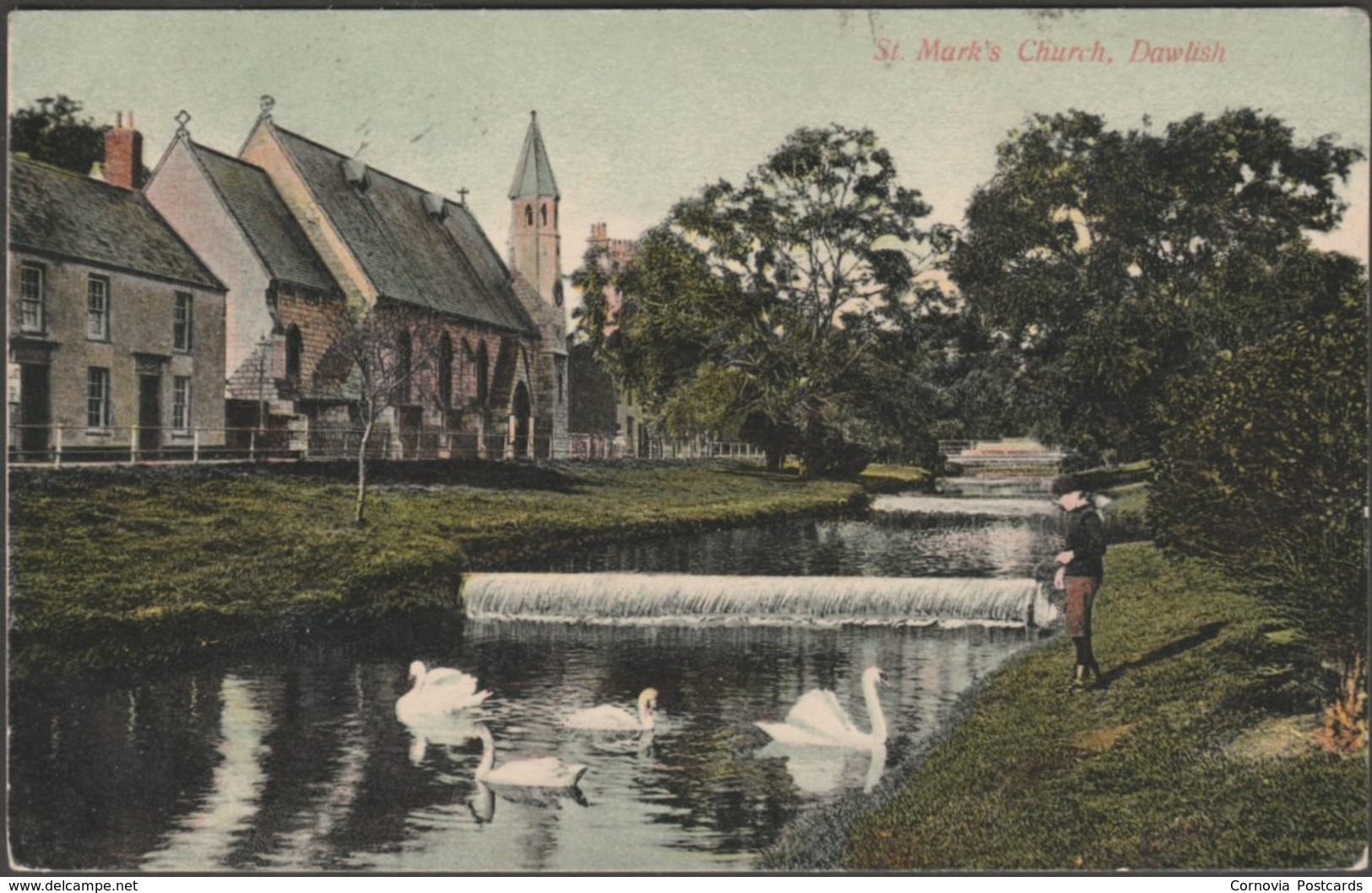 St Mark's Church, Dawlish, Devon, 1906 - Chapman Postcard - Other & Unclassified