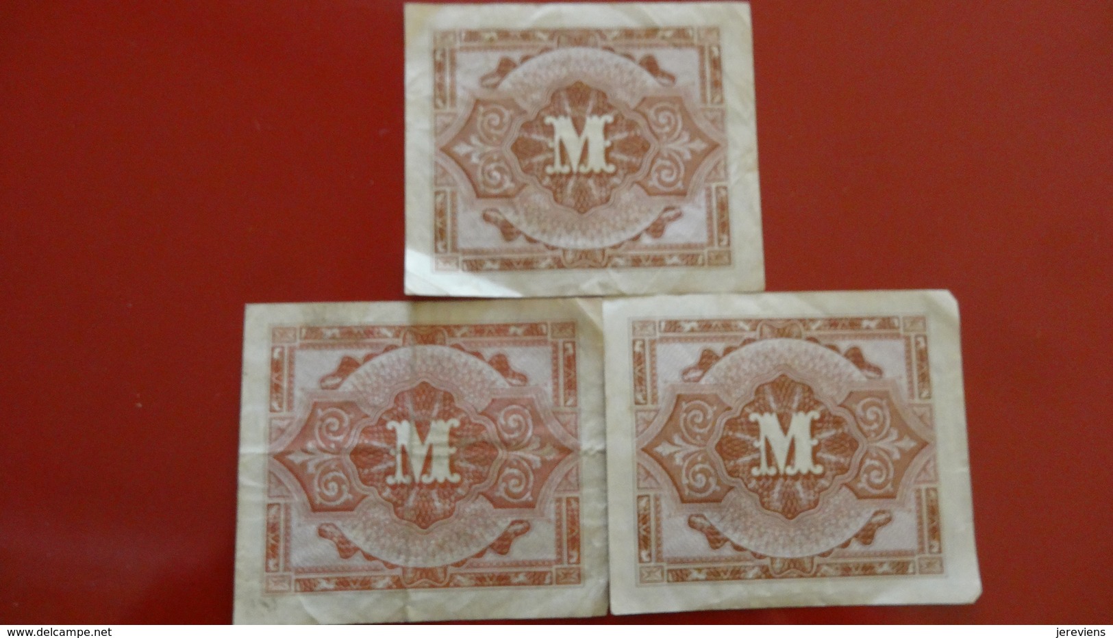 Billets De Necessite 'Allierte Militarbehorde' Lot De 1/2 Mark 1944 - 1939-45