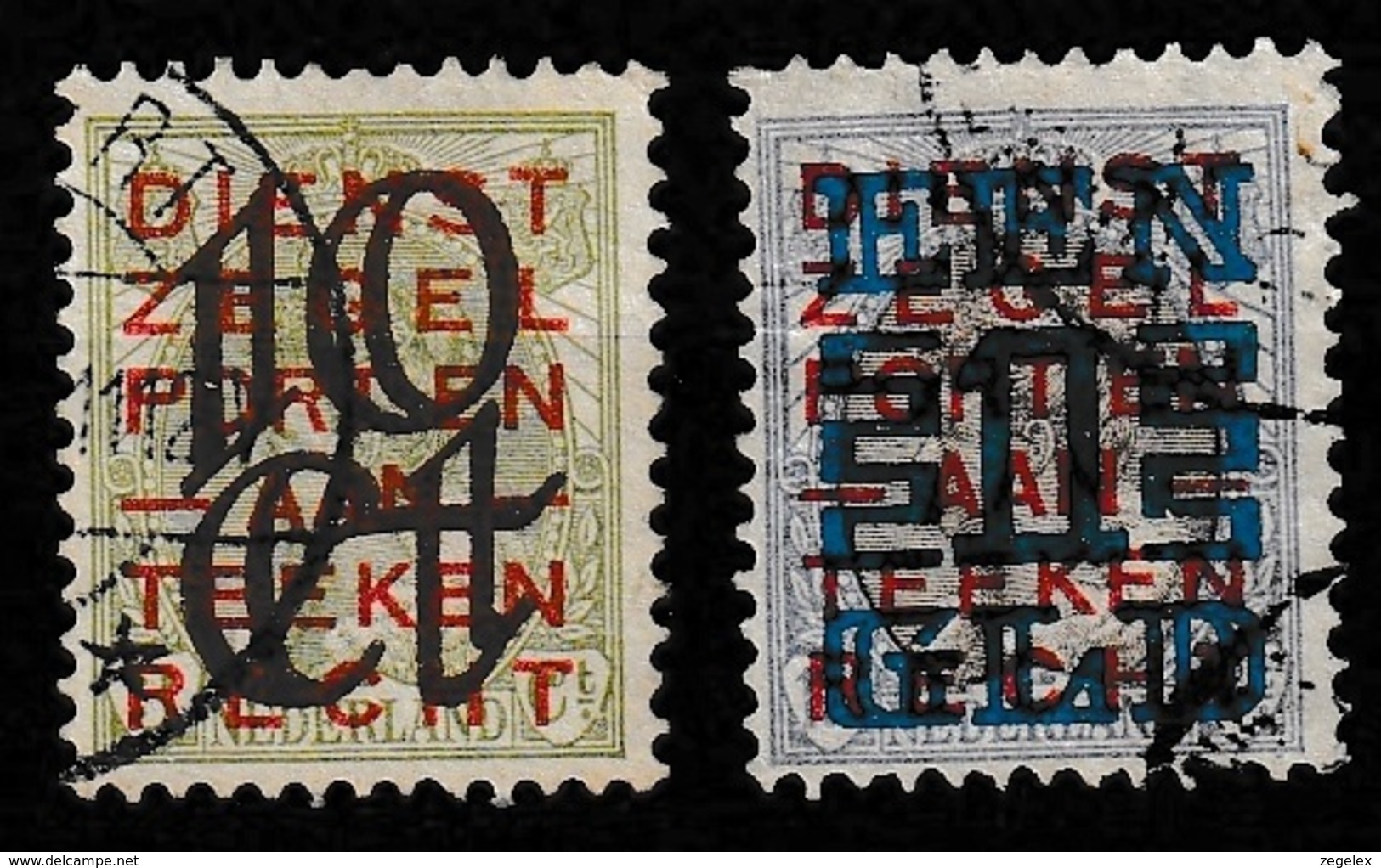 1923 Opruimingsuitgifte NVPH 132-133 -  Cancelled/gestempeld - Gebruikt