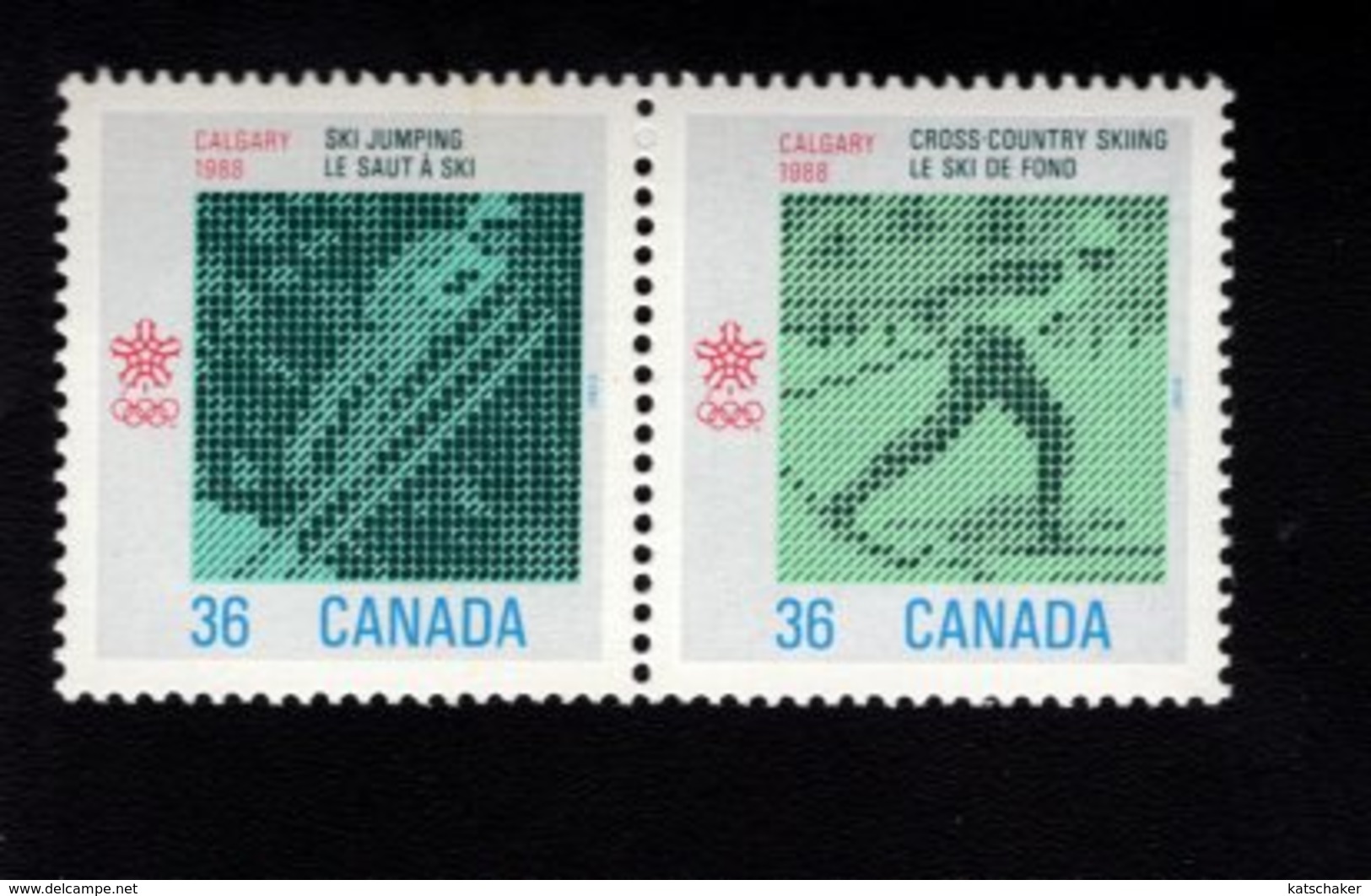 745225958 POSTFRIS  MINT NEVER HINGED EINWANDFREI SCOTT 1153A OLYMPIC TYUE OF 1986 CROSS COUNTRY SKIING - SKI JUMPING - Ongebruikt