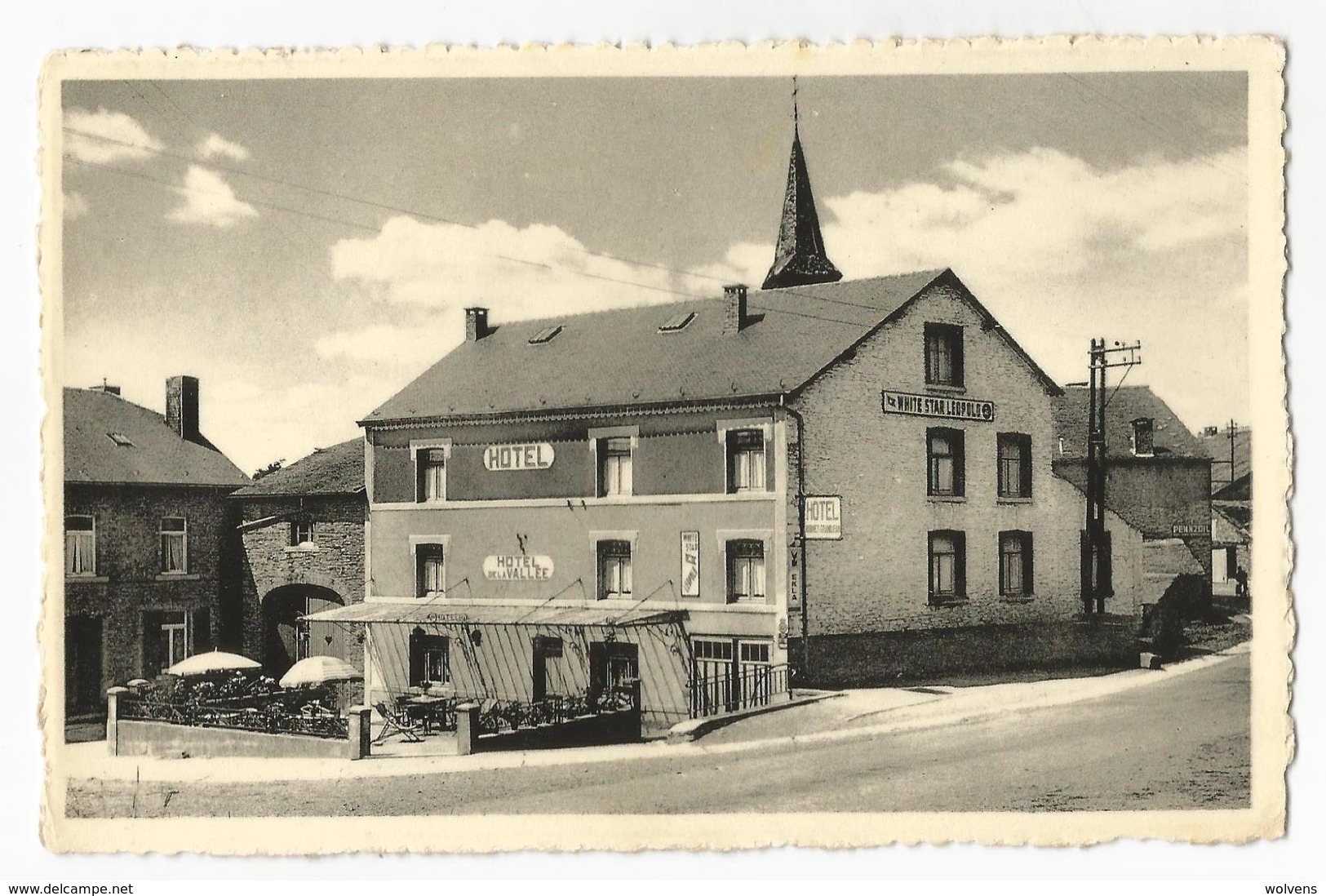 Petit-Fays Hôtel De La Vallée Carte Postale Ancienne Bièvre - Bievre