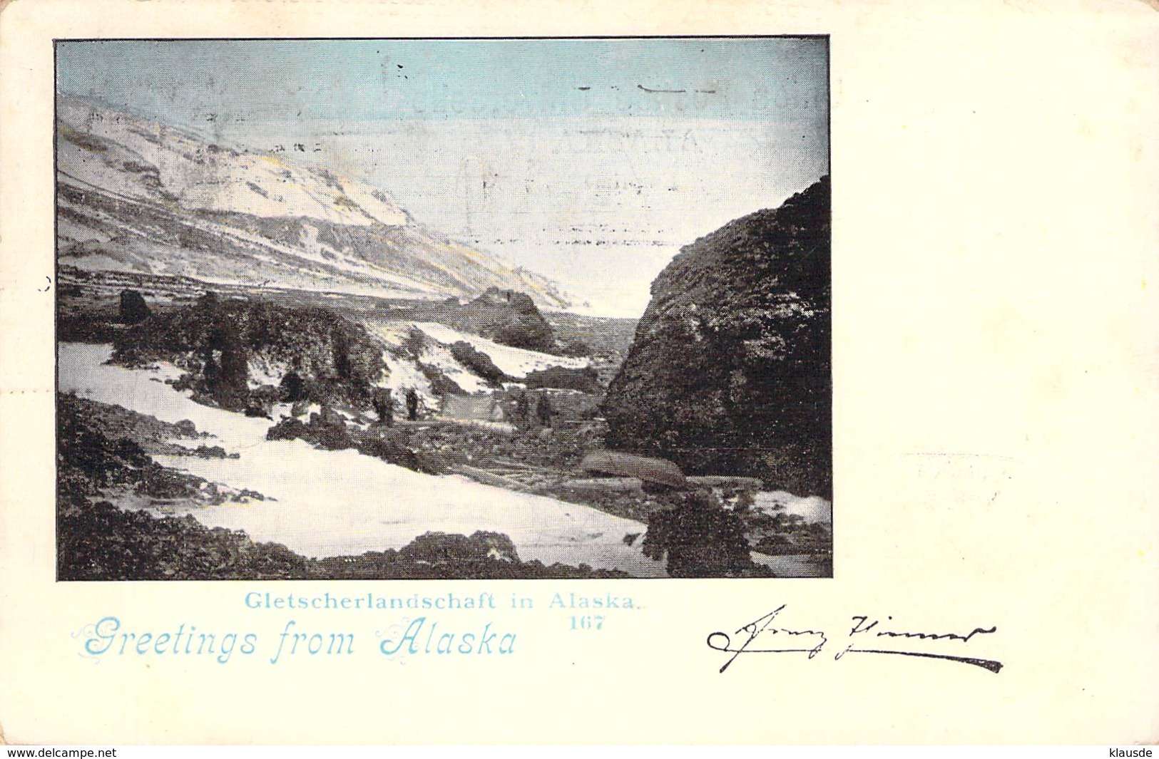 Greetings From Alaska - Gletscherlandschaft In Alaska 1899 AKS - Gruss Aus.../ Grüsse Aus...