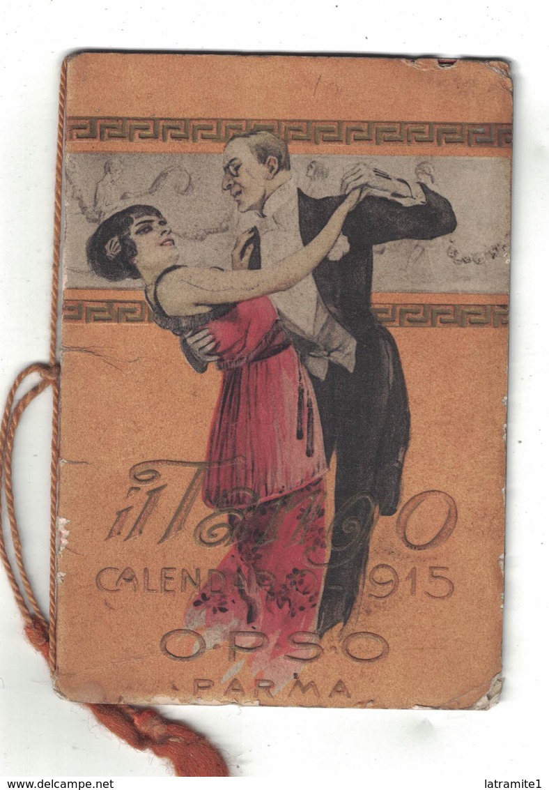 CALENDARIETTO  OPSO 1915 IL TANGO - Altri & Non Classificati