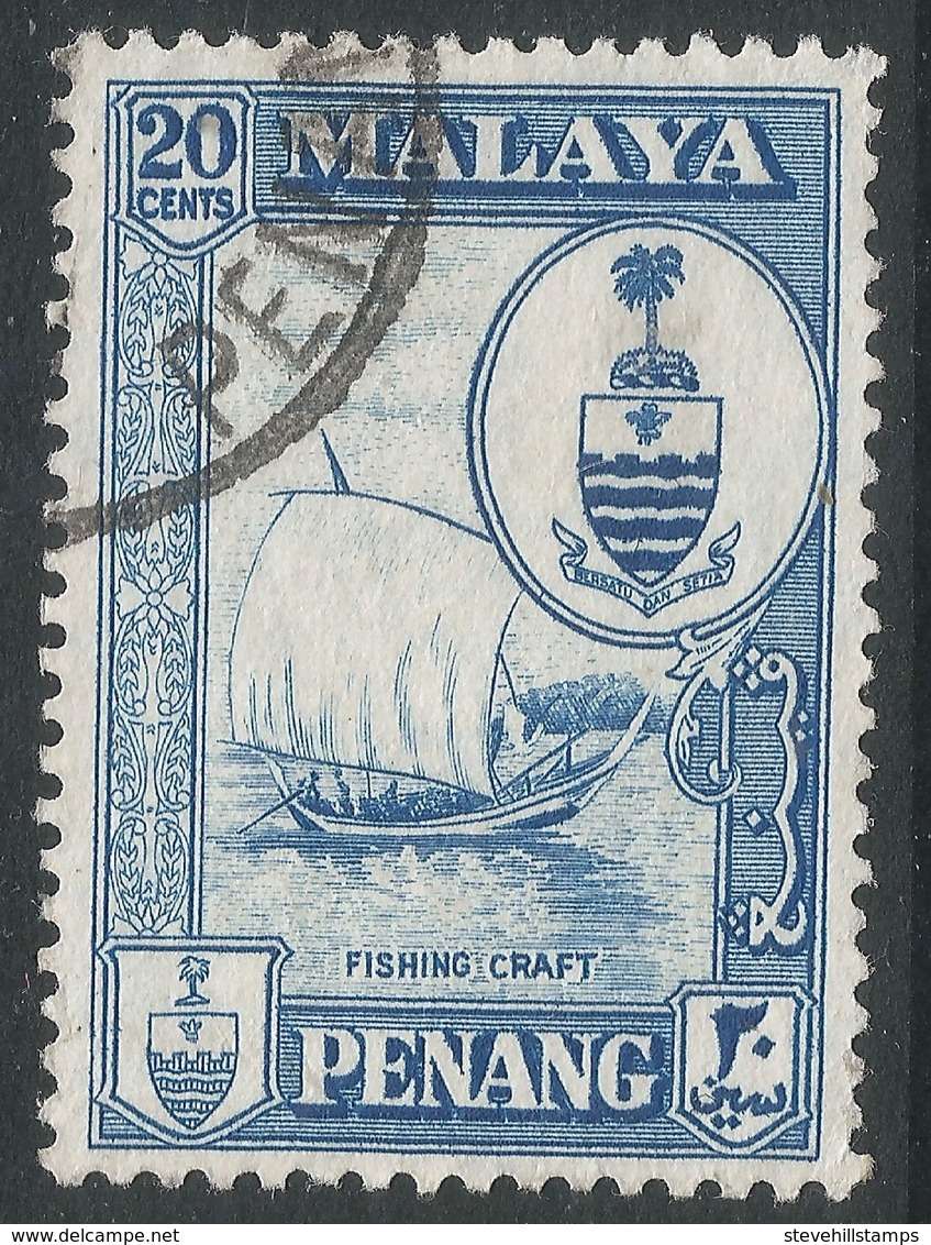 Penang (Malaysia). 1960 Arms. 20c Used. SG 61 - Penang