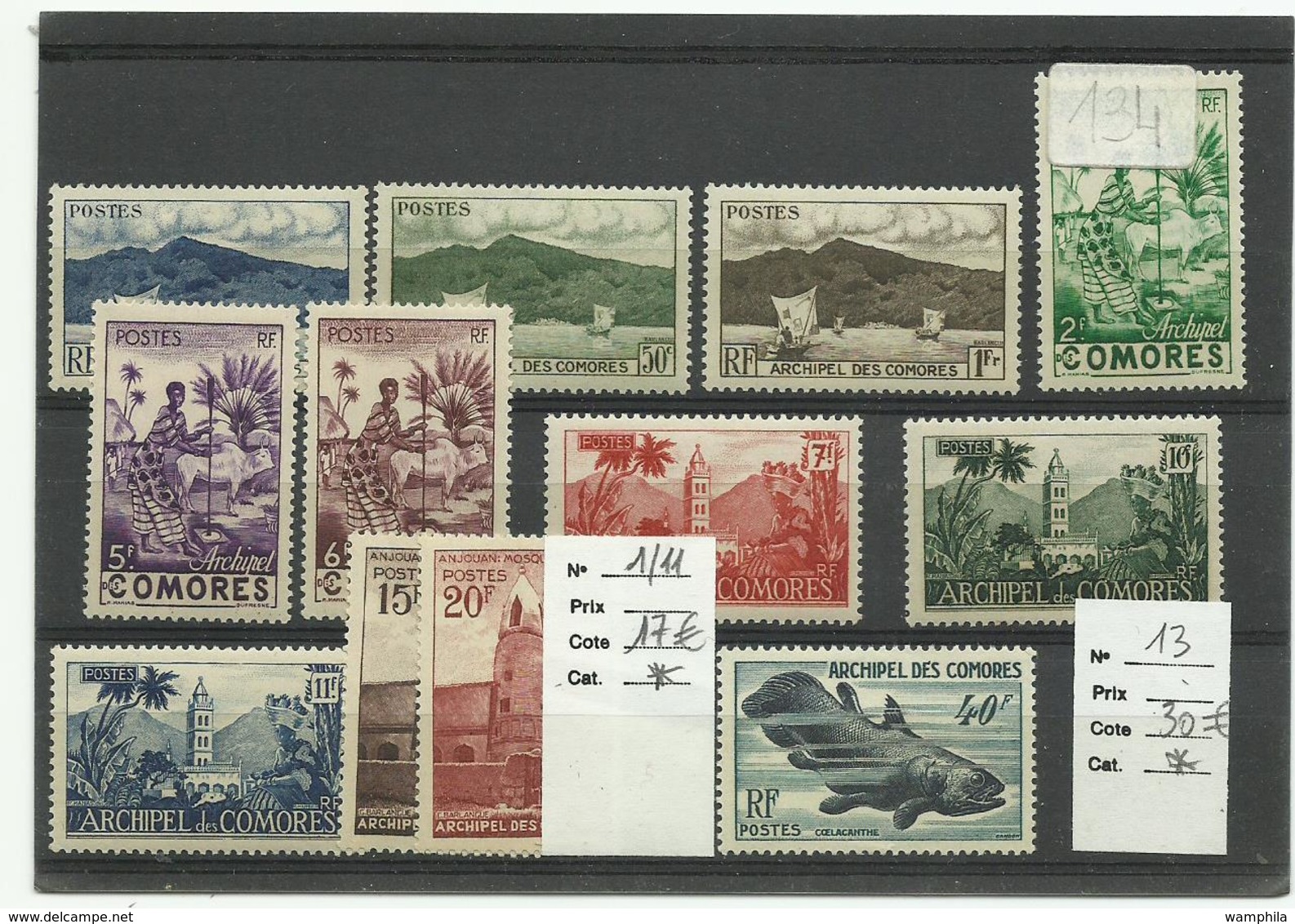 Comores Un Lot De Neufs * & ** Voir Scanns, Cote YT 101€ - Unused Stamps