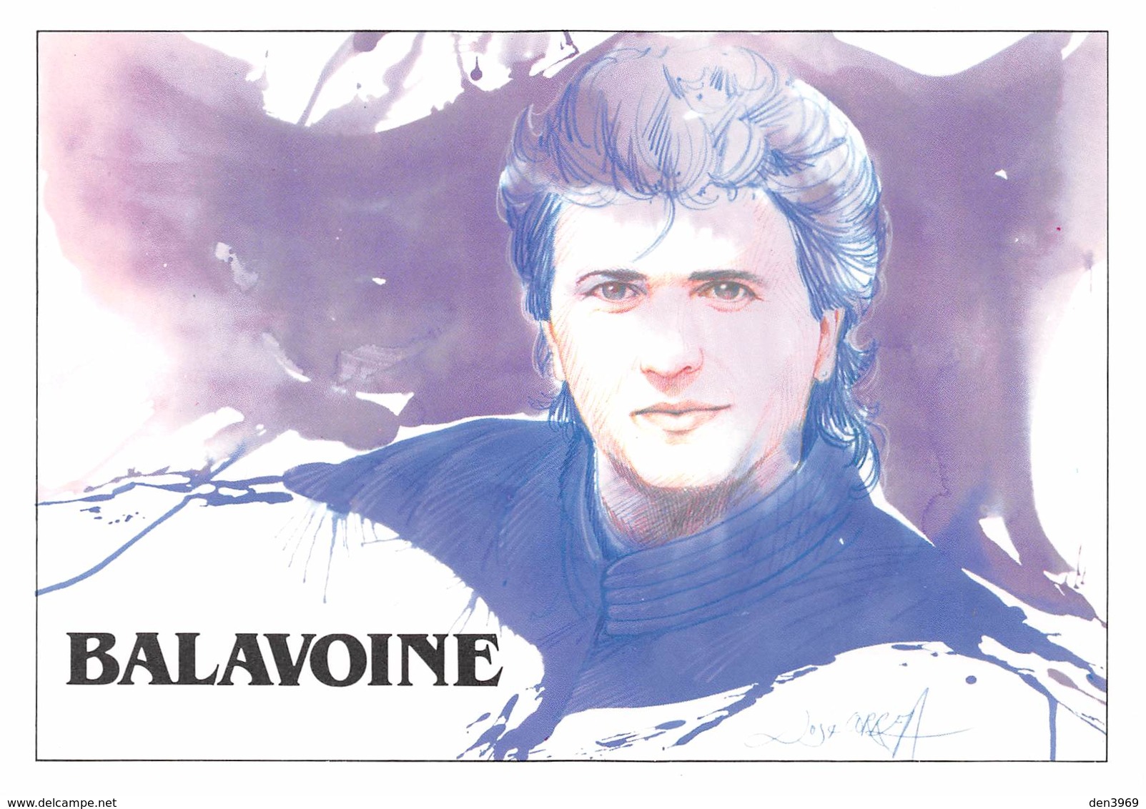 Daniel BALAVOINE - Chanteur Français Né à Alençon - Illustration José Corréa - Editions Dalix N'52 - Chanteurs & Musiciens